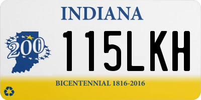 IN license plate 115LKH