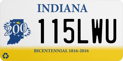 IN license plate 115LWU