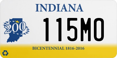 IN license plate 115MO