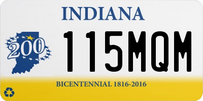IN license plate 115MQM