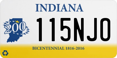 IN license plate 115NJO