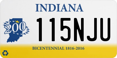 IN license plate 115NJU