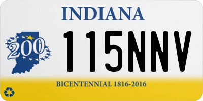 IN license plate 115NNV