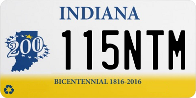 IN license plate 115NTM