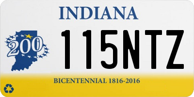 IN license plate 115NTZ