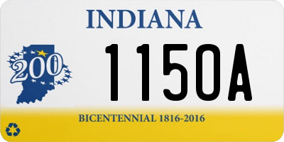 IN license plate 115OA