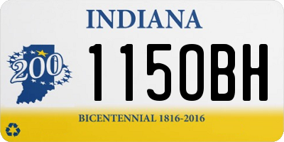 IN license plate 115OBH