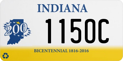 IN license plate 115OC