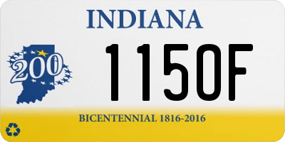 IN license plate 115OF