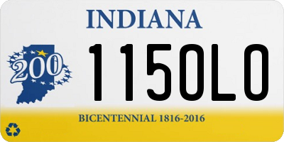 IN license plate 115OLO