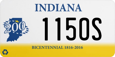 IN license plate 115OS