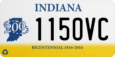 IN license plate 115OVC