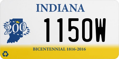 IN license plate 115OW