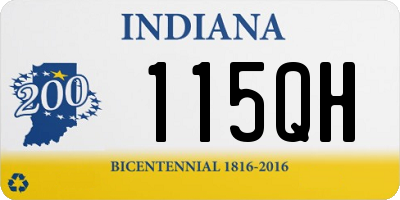 IN license plate 115QH