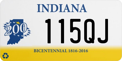 IN license plate 115QJ