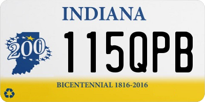 IN license plate 115QPB