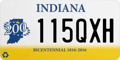 IN license plate 115QXH
