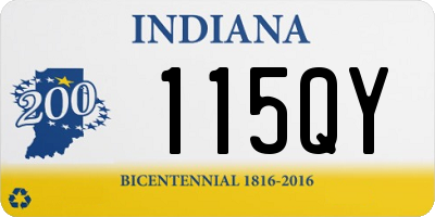 IN license plate 115QY