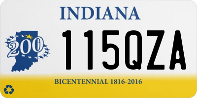 IN license plate 115QZA