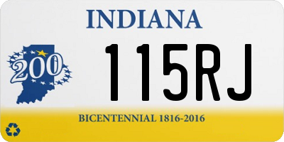 IN license plate 115RJ