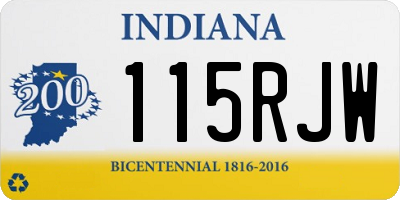 IN license plate 115RJW
