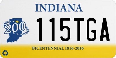 IN license plate 115TGA