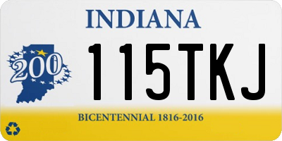 IN license plate 115TKJ