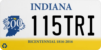 IN license plate 115TRI