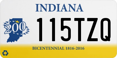 IN license plate 115TZQ
