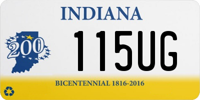 IN license plate 115UG