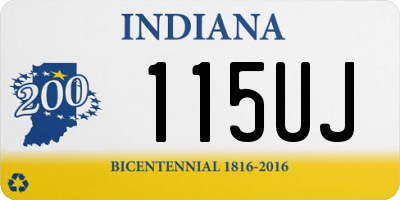 IN license plate 115UJ