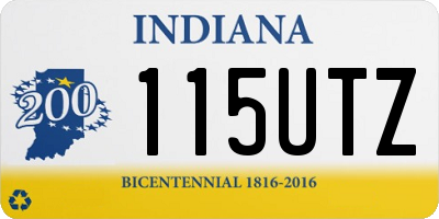 IN license plate 115UTZ