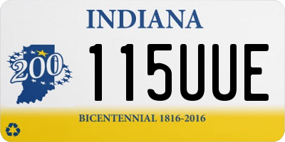 IN license plate 115UUE