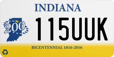 IN license plate 115UUK