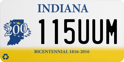 IN license plate 115UUM
