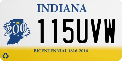 IN license plate 115UVW