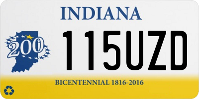 IN license plate 115UZD