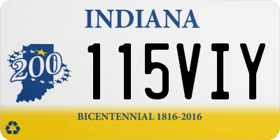 IN license plate 115VIY