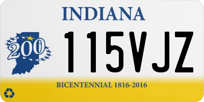 IN license plate 115VJZ