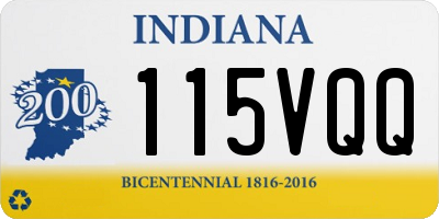 IN license plate 115VQQ