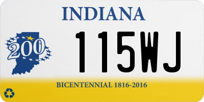 IN license plate 115WJ