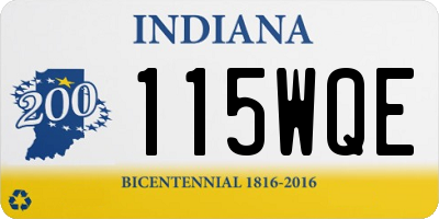 IN license plate 115WQE