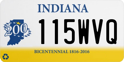 IN license plate 115WVQ
