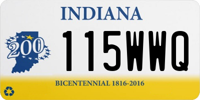 IN license plate 115WWQ