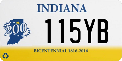 IN license plate 115YB