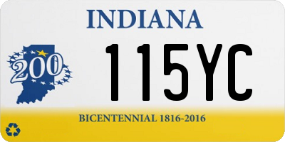 IN license plate 115YC