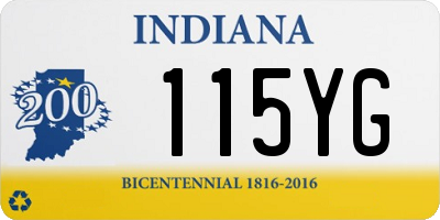 IN license plate 115YG