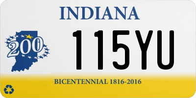 IN license plate 115YU