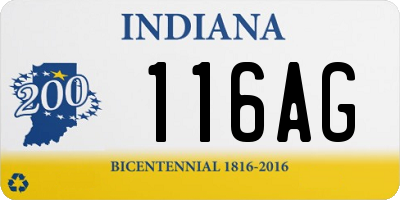 IN license plate 116AG