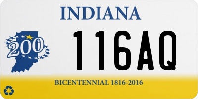 IN license plate 116AQ